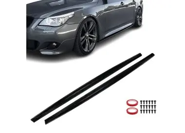 F-PERFORMANCE Side Skirt Extensions set for BMW E60 / E61 (03-10), glossy black