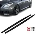F-PERFORMANCE Side Skirt Extensions set for BMW E60 / E61 (03-10), glossy black