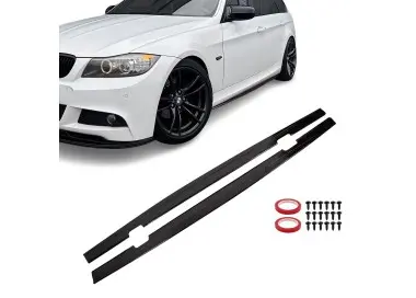 F-PERFORMANCE Side Skirt Extensions set for BMW E90 / E91 (05-11), glossy black