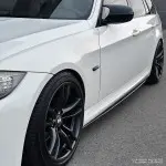 F-PERFORMANCE Side Skirt Extensions set for BMW E90 / E91 (05-11), glossy black