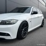 F-PERFORMANCE Side Skirt Extensions set for BMW E90 / E91 (05-11), glossy black