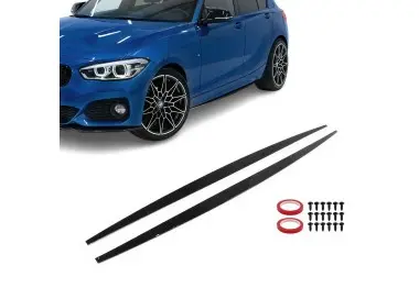 Performance Side Skirt Extensions set for BMW F20 / F21 (11-19), glossy black