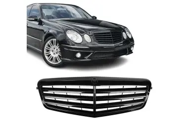Front Grille for Mercedes-Benz W211 facelift (06-09), glossy black