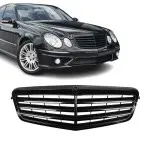 Front Grille for Mercedes-Benz W211 facelift (06-09), glossy black