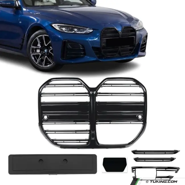 M-Style kidney Grille for BMW G26 Gran Coupe (21-), glossy black