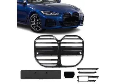M-Style kidney Grille for BMW G26 Gran Coupe (21-), glossy black