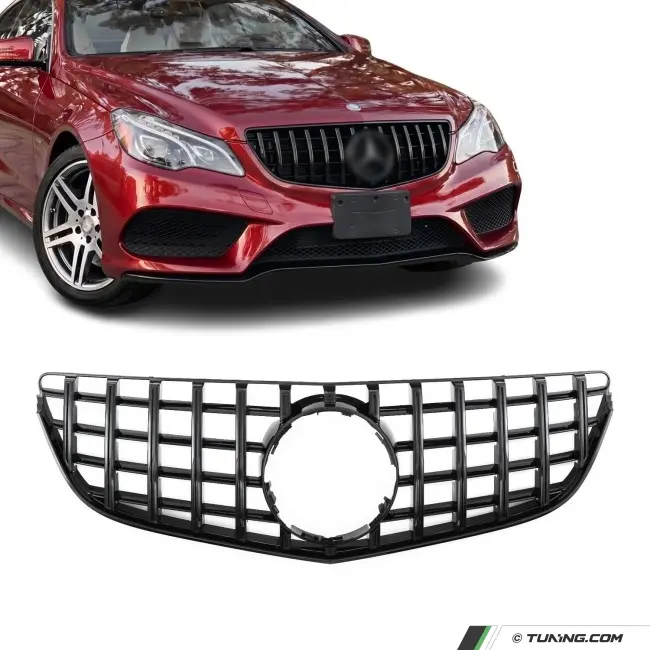Panamericana GT-style Front Grille for Mercedes C207 / A207 facelift (13-17), glossy black