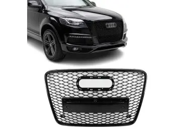 RS-style Front Grille for Audi Q7 4L (06-15), glossy black
