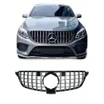 Front grille for Mercedes-Benz GLE C292 (15-) coupe, black + chrome