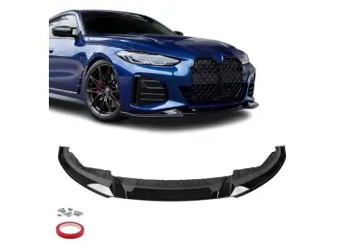 EVO Front Bumper Lip Spoiler for BMW G26 Gran Coupe (21-26) with M-Pack, glossy black