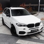 Aero style Front Bumper Lip for BMW X5 F15 (14-18) M-Pack, glossy black