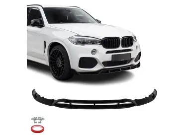 Aero style Front Bumper Lip for BMW X5 F15 (14-18) M-Pack, glossy black