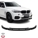 Aero style Front Bumper Lip for BMW X5 F15 (14-18) M-Pack, glossy black