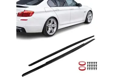 Performance side skirt extensions for BMW F10 / F11 (11-18), glossy black