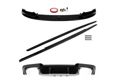 Performance Kit with M5 style Diffuser for BMW F10 / F11, glossy black