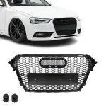 RS-style Front Grille for Audi A4 B8.5 / S4 B8.5 (12-15), glossy black