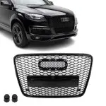 RS-style Front Grille for Audi Q7 4L (06-15), glossy black