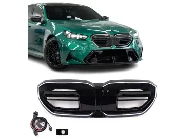 M-style LED Front Grille with module for BMW G60 / G61 / G90 / G99, glossy black