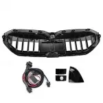 LED Front Grille with module for BMW G60 / G61 (23-), glossy black