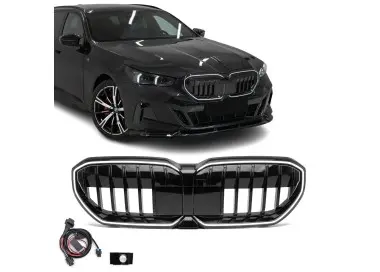 LED Front Grille with module for BMW G60 / G61 (23-), glossy black