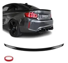 Trunk Spoiler for BMW F22 / F23 / F87, glossy black