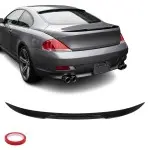 V-style Spoiler for BMW E63 Coupe (03-07) PRELCI, glossy black