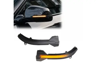 Sequential LED Mirror Indicators set for BMW F10 / F11 / F07 LCI (14-17), smoked