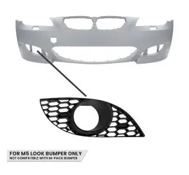 Fog light Grille for BMW E60 / E61 M5 style bumper,...