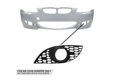 Fog light Grille for BMW E60 / E61 M5 style bumper, left side
