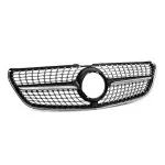 Diamond Front Grille for Mercedes V-Class W447 (14-19) pre-facelift, black + chorme