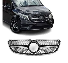 Diamond Front Grille for Mercedes V-Class W447 (14-19)...