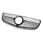 Diamond Front Grille for Mercedes V-Class W447 (14-19) pre-facelift, black + chorme