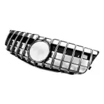 Panamericana GT-style Front Grille for Mercedes GLK X204 (08-12) pre-facelift, black + chrome