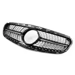 Diamond Front Grille for Mercedes W212 / S212 facelift (13-16), black + chrome