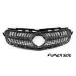 Diamond Front Grille for Mercedes W212 / S212 facelift (13-16), black + chrome