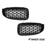 Diamond Front Kidney Grille set for BMW F34 GT, glossy black