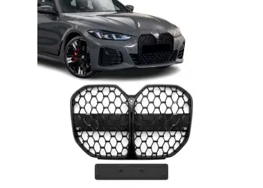 Front Kidney Grille for BMW G26 Gran Coupe without distronic, glossy black