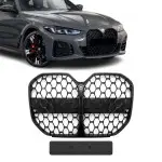 Front Kidney Grille for BMW G26 Gran Coupe without distronic, glossy black