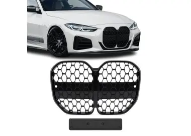 Front Kidney Grille for BMW G22 / G23 without distronic, glossy black