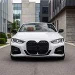 Front Kidney Grille for BMW G22 / G23 with standard distronic (without Driving Assistant Pro), glossy black