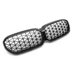 Diamond Kidney Grille for BMW G30 / G31 / F90 LCI (20-23), glossy black