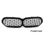 Diamond Kidney Grille for BMW G30 / G31 / F90 LCI (20-23), glossy black