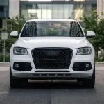 RS-style Fog Light Grille set for Audi Q5 8R facelift (12-17) standard version, black