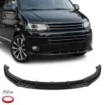 MX-Style Front Lip Spoiler for VW T5.1 (09-14), glossy black