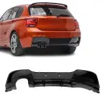 Performance Rear Bumper Diffuser for BMW F20 / F21 PRE-LCI (11-15) with M-Pack, glossy black