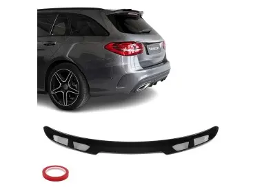 MX-Style Roof Spoiler for Mercedes S205 (W205) Estate, glossy black