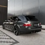WR Rear Bumper Diffuser for BMW E60 / E61 with M-Pack, glossy black