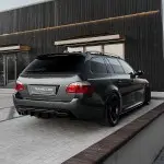 WR Rear Bumper Diffuser for BMW E60 / E61 with M-Pack, glossy black