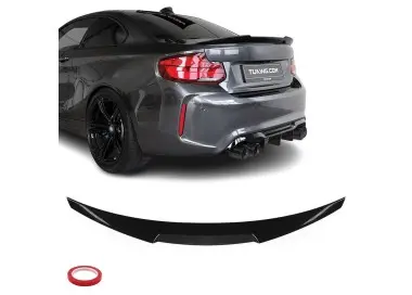 EVO M-style Trunk Spoiler for BMW F22 / F23 / F87, glossy black