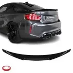 EVO M-style Trunk Spoiler for BMW F22 / F23 / F87, glossy black